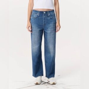 RAG & BONE Miramar Cotton Terry Wide Leg pants in Lenox